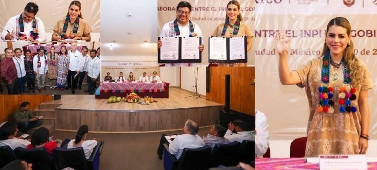 Firma Evelyn Salgado convenio con INPI