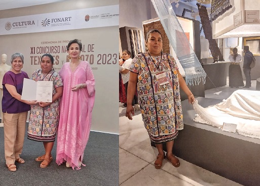 Artesanas de Tlacoachistlahuaca y Metlatonoc ganan premios en el concurso Nacional de Textiles y Rebozo 2023 en Chiapas