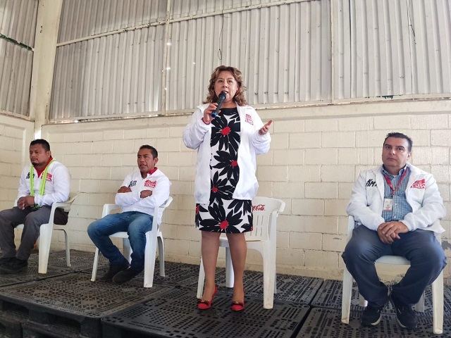 Impulsa IMSS en empresas beneficios del programa ELSSA. La doctora Josefina Estrada Martínez, participó como invitada de honor en la celebración de la empresa Coca Cola FEMSA
