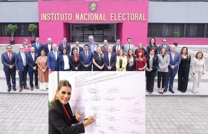 Participa la gobernadora Evelyn Salgado en la reunión de coordinación de CONAGO - INE rumbo al 2024. Juntos construiremos la democracia
