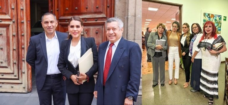 Evelyn Salgado participa en reunión con AMLO