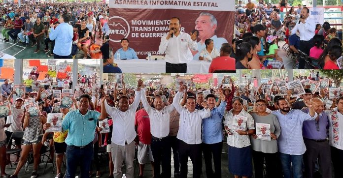 Cierre espectacular del Movimiento Transformador de Guerrero en apoyo a Adán Augusto en Acapulco, en la populosa colonia Emiliano Zapata
