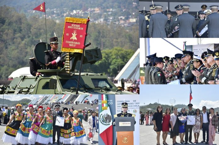 El Heroico Colegio Militar gradúa a 776 oficiales del Ejército Mexicano y de la Guardia Nacional. La Subteniente Intendente Norma Lizbeth Amador Marcial, primer lugar de aprovechamiento académico