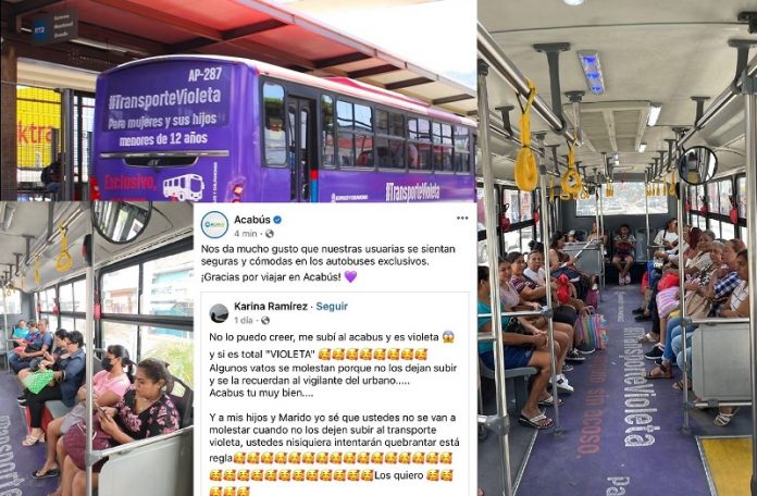 En Acapulco, las mujeres viajan seguras gracias al Transporte Violeta. El transporte público ha sido identificado como uno de los cinco lugares donde las mujeres se sienten más inseguras