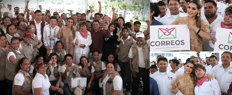 El Servicio Postal Mexicano es un símbolo de la modernidad y del trabajo en equipo: Evelyn Salgado. "Entrega de motocicletas a Sepomex en Guerrero"