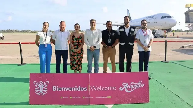 Llega nuevo vuelo de León al Aeropuerto Internacional de Acapulco
