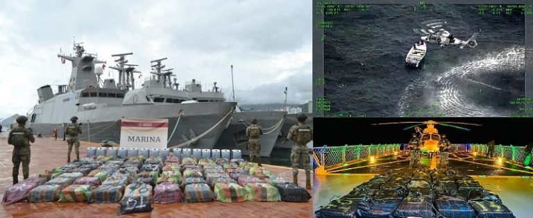 Marina Decomisa 4,400 kg de Presunta Cocaína en Costas del Pacífico Mexicano