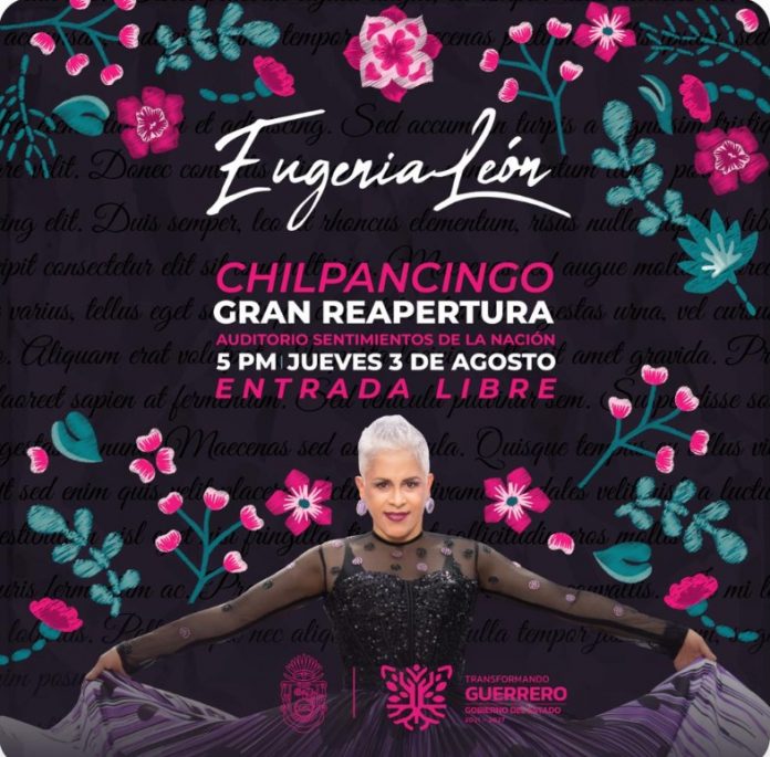 Eugenia León engalanará la reapertura del Auditorio Sentimientos de la Nación