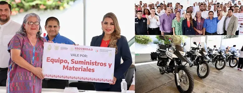Fortalece Evelyn Salgado uso de la tecnología e inteligencia para las áreas de seguridad en Guerrero, se entregaron cámaras e insumos