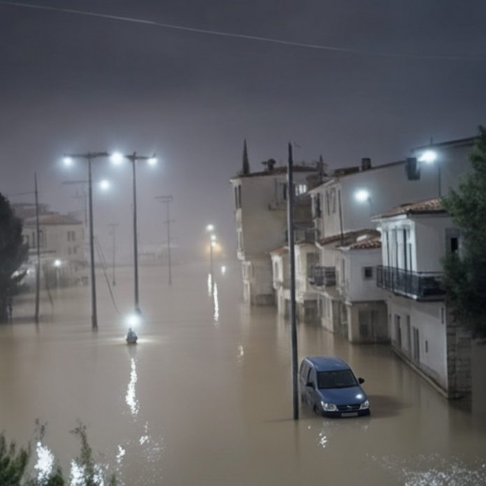 Inundaciones y Evacuaciones en Grecia Central por Tormenta 