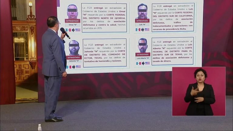 Detenciones importantes revelan en la Mañanera de AMLO