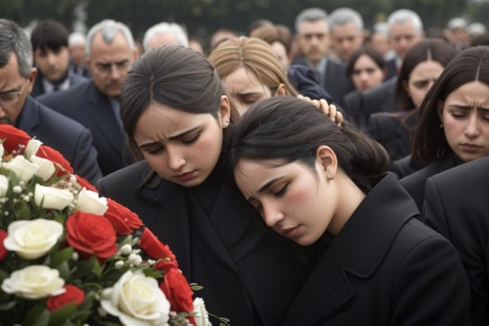 Dolor en Groza en el Funeral de Víctimas del Mortal Bombardeo Ruso. El sábado, equipos de la ONU llegaron al pueblo para recopilar pruebas