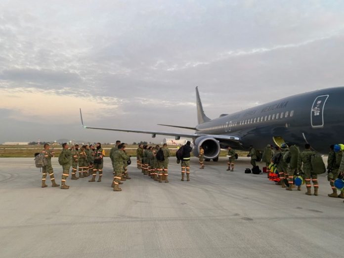 Ejército y Fuerza Aérea Mexicanos aplican el Plan DN-III-E en La Paz, Baja California Sur, es sinónimo de esperanza y ayuda para las personas y sus bienes