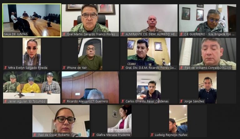 EVALÚA GOBERNADORA EVELYN SALGADO CON ALCALDES DE COSTA GRANDE AFECTACIONES PRELIMINARES POR “MAX”