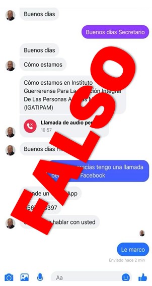 Alerta en Guerrero: Cuidado con Fraudes en Messenger y WhatsApp, en los últimos días se han emitido mensajes a través de distintos medios electrónicos