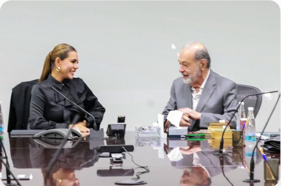 Evelyn Salgado y Carlos Slim avanzan con reactivación de Acapulco