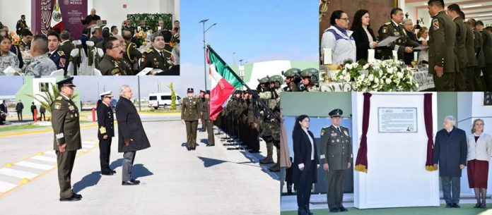 Ejército Mexicano celebra 111 años de lealtad institucional, se develó placa alusiva a la inauguración de instalaciones de Industria Militar
