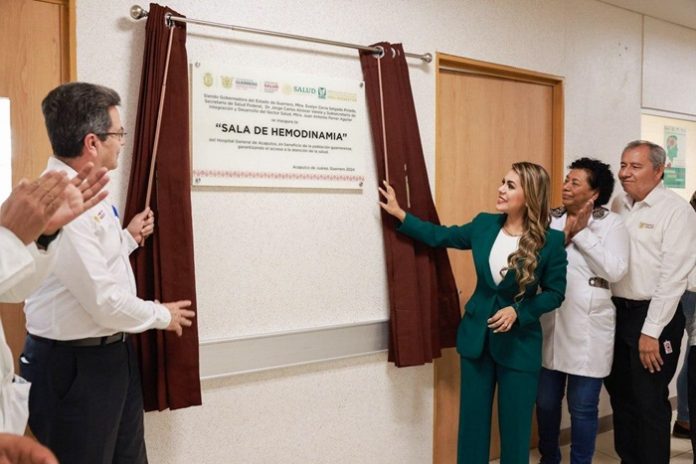 Evelyn Salgado inaugura la Sala de Hemodinamia del Hospital General de Acapulco, esta unidad garantiza salud digna y de calidad a familias