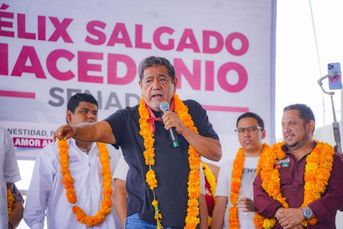 Félix Salgado lamenta accidente en evento de MC en Nuevo León, el pueblo es valiente y está preparado para defender la elección del próximo 2 de junio