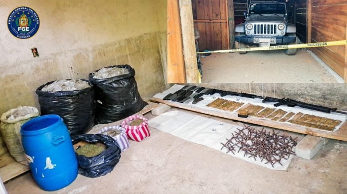 Guerrero: Incautan Armas, Droga y Cartuchos en Operativo, se llevó a cabo esta acción tras trabajos de inteligencia y vigilancia