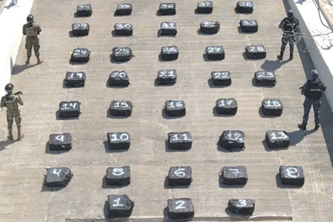 Aseguran 1.5 toneladas de cocaína en Jalisco el cargamento tiene un valor superior a los 360 millones de pesos en el mercado ilegal