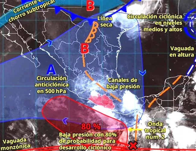 Prevén lluvias moderadas a fuertes en Guerrero: SGIRPC