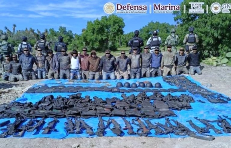 🚓🔥 Detienen a 18 personas y aseguran armas en operativo en Rincón de Romos, Aguascalientes