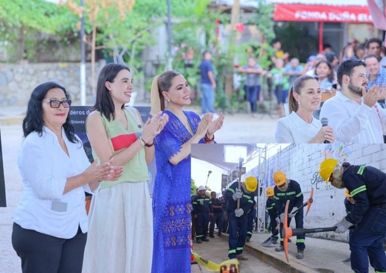 🌆 Sheinbaum y Evelyn Salgado dan banderazo a «Senderos de Paz» en Acapulco