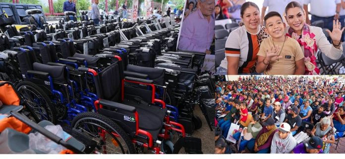 💙 Evelyn Salgado entrega 437 aparatos en 