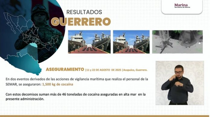 🚨💥 Estrategia de seguridad da resultados en Guerrero 58 detenidos y 1.5 toneladas de cocaína decomisadas en Acapulco. García Harfuch destaca coordinación con Evelyn Salgado. Guerrero, entre los estados con mayores avances contra la extorsión.