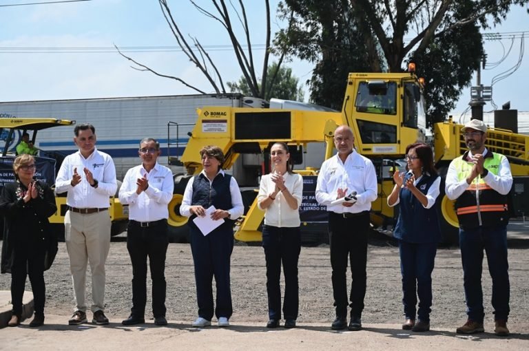 🛣️🛠️ Claudia Sheinbaum En Acolman, Estado de México lanza plan ambicioso: repavimentar el 100% de las carreteras federales de México