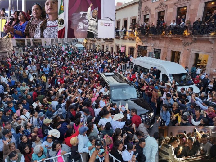 Aumento de producción de frijol, prioridad en Zacatecas: presidenta Sheinbaum. El salario mínimo ha aumentado 135% desde 2018