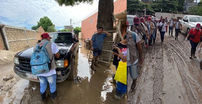Servidores de la nación recorren cinco estados para levantar el Censo de Bienestar y apoyar a familias afectadas por las lluvias recientes.