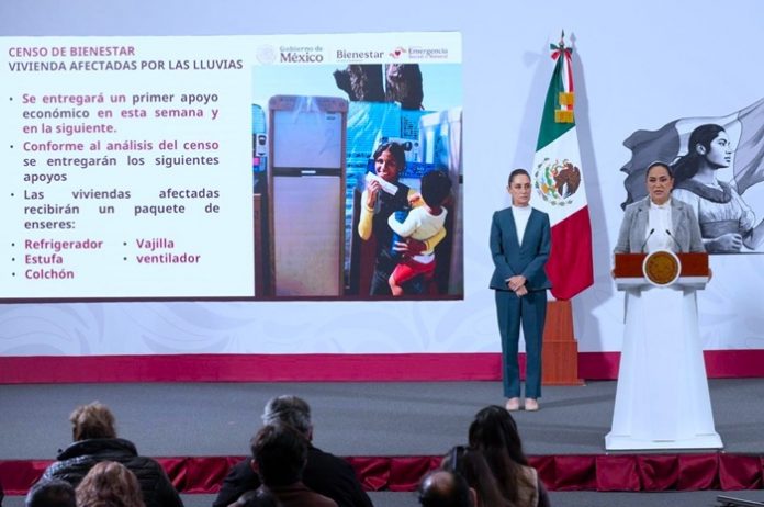 Bienestar realiza Censo casa por casa en Hidalgo, Puebla, Veracruz, Querétaro y San Luis Potosí para apoyar a familias afectadas por lluvias.