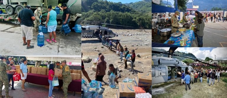 Ejército rescata a 8,600 damnificados tras lluvias en 5 estados