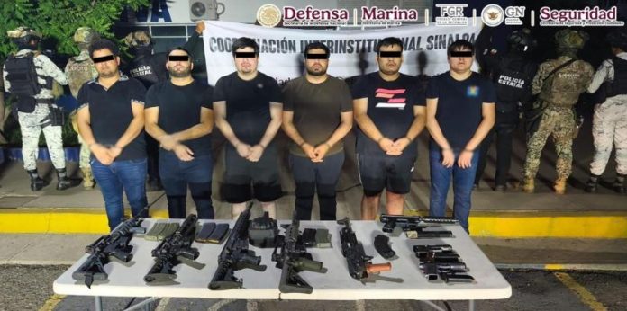 Golpe al crimen organizado en Culiacán: Caen 6 líderes tras tiroteo y aseguran arsenal de guerra. Este operativo forma parte del refuerzo estratégico del Gabinete de Seguridad en Sinaloa