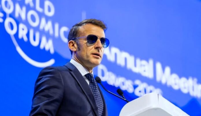 Macron advierte en Davos sobre la “ley del más fuerte”, respalda a Dinamarca por Groenlandia y pide a Europa responder unida a Trump.