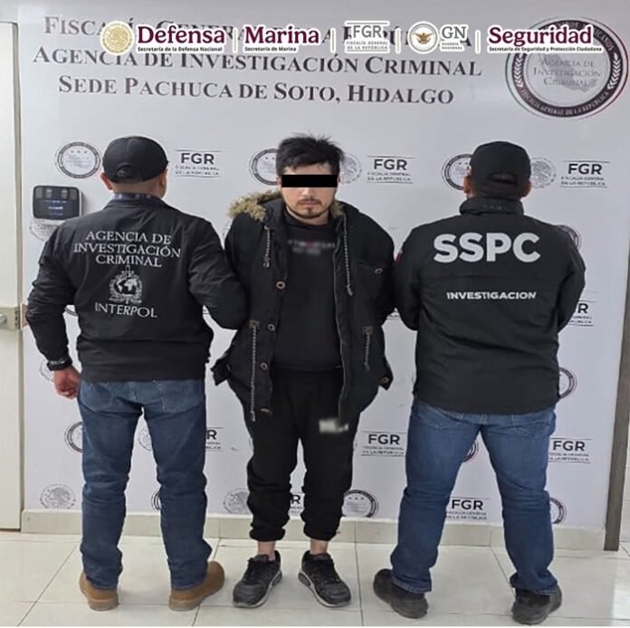México refuerza cooperación en seguridad con EE.UU. tras captura en Hidalgo de un fugitivo de los 10 más buscados por el FBI, con fines de extradición