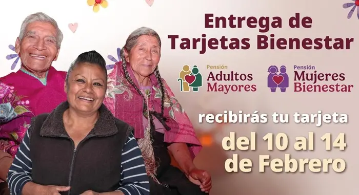 Ariadna Montiel informó que del 10 al 14 de febrero Bienestar entrega tarjetas de la Pensión Mujeres Bienestar y Adultos Mayores.