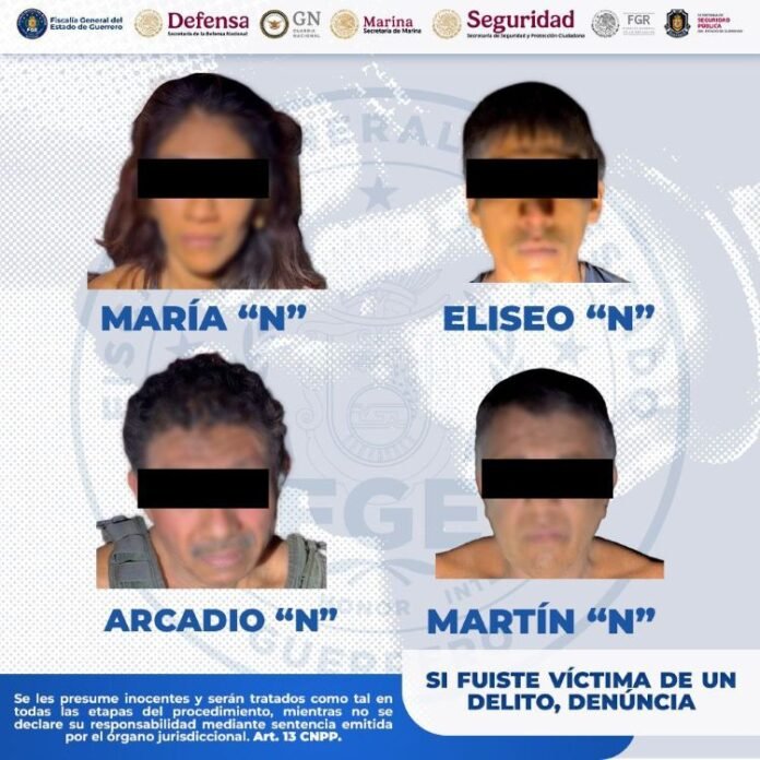 Detiene a 4 personas y aseguran armas en El Arenal de Álvarez