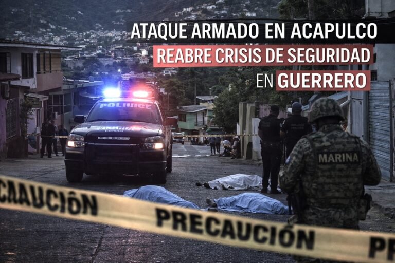 Acapulco entre turismo y violencia: el nuevo ataque que vuelve a cuestionar la seguridad en Guerrero