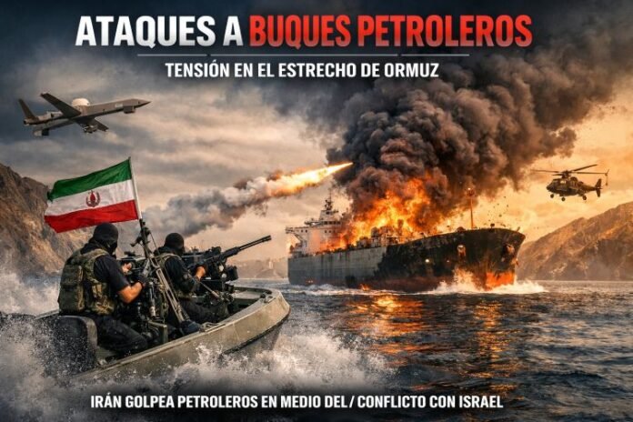 Ataques a buques petroleros en el estrecho de Ormuz elevan tensión entre Irán e Israel