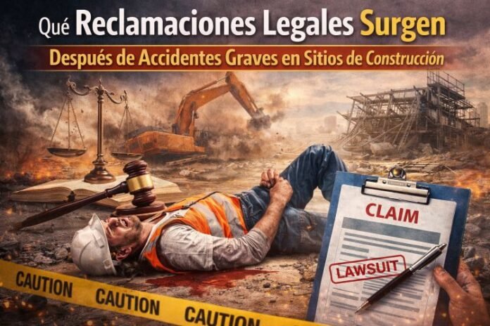 Qué Reclamaciones Legales Surgen Después de Accidentes Graves en Sitios de Construcción