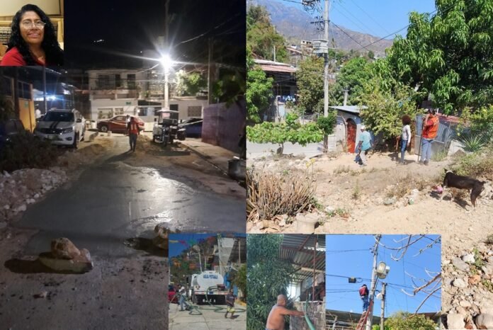 Rosario Merlín encabeza gestiones que ya reflejan obras, luminarias y apoyos en colonias marginadas de Acapulco.