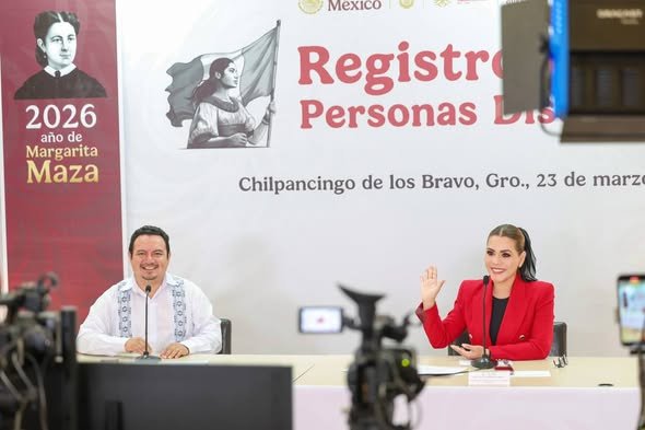 Guerrero garantiza pensión universal a personas con discapacidad 2026 con inversión estatal: Evelyn Salgado