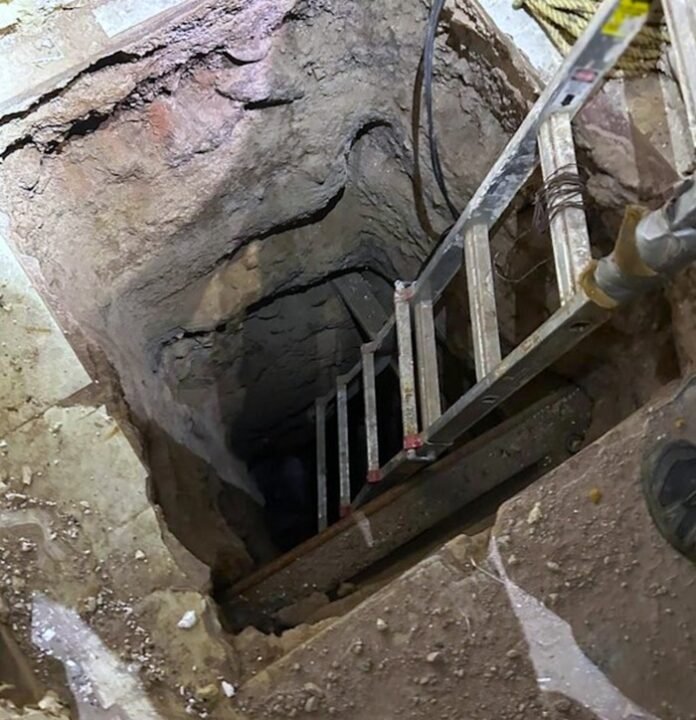 Autoridades inhabilitan túnel clandestino en Nogales, Sonora, con dirección a EE.UU. Un detenido y 21 cartuchos asegurados en operativo