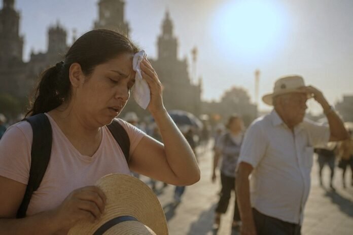 Onda de calor en México afecta a 24 estados con temperaturas de hasta 45 °C. Autoridades alertan por riesgos en niños y adultos mayores.