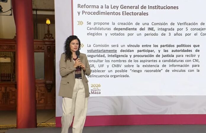 Sheinbaum impulsa una reforma para impedir candidaturas ligadas al crimen organizado y limpiar la política mexicana denarcopolíticos
