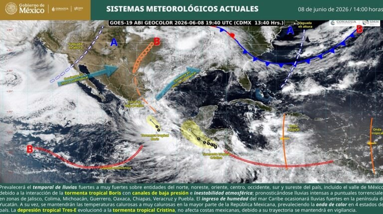 Boris intensifica emergencia climática en Guerrero