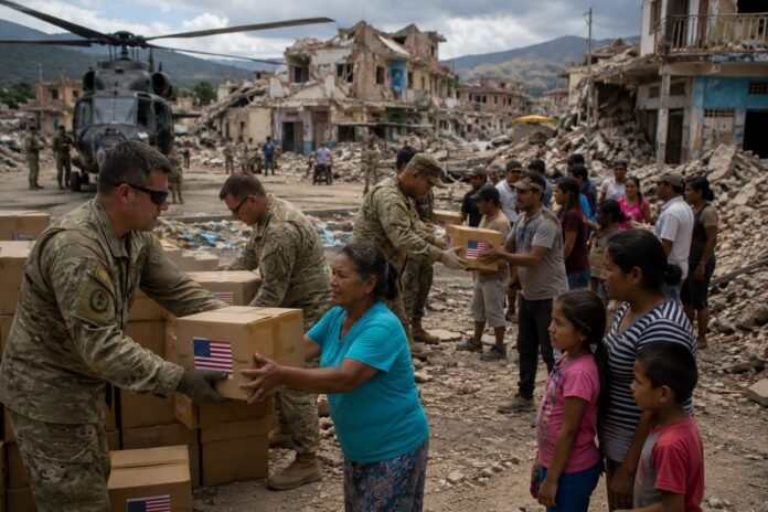 Estados Unidos reforzó apoyo a Venezuela con militares, helicópteros y ayuda humanitaria para atender la emergencia causada por los terremotos